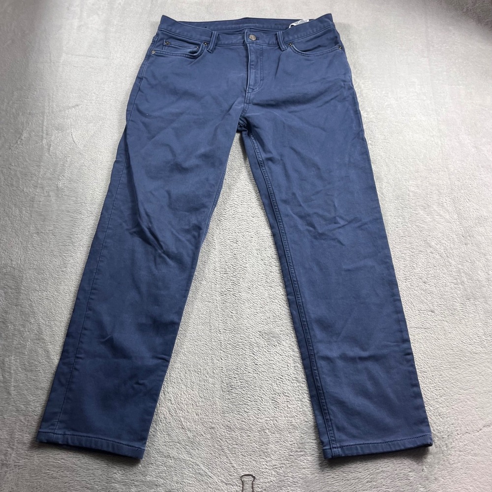 Banana Republic Traveler Pants Mens 32x32 Athletic Tapered Navy Blue